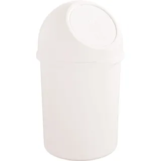 Helit Push-Abfallbehälter 6 l Weiß