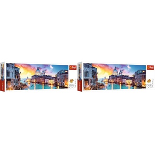 Trefl 916 29037, Venedig, Italien EA 1000 Teile, Premium Quality, für Erwachsene und Kinder ab 12 Jahren 1000pcs Panorama-Canal Grande Venice, Coloured (Packung mit 2)