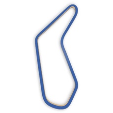 Racetrackart RTA-10516-BL-46 Rennstreckenkontur des Prestwold Hall Full Circuit-Blau, 46 cm Breite, Spurbreite 1,3 cm, Holz, 45 x 46 x 2.1 cm