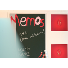 Bild von Tafelfolie grün - abwischbar, Tafel Folie zum Beschriften & Aufhängen für Kinder, Küche, Kühlschrank, Büro - Kreidefolie inkl. Kreide 45 cm x 2 m