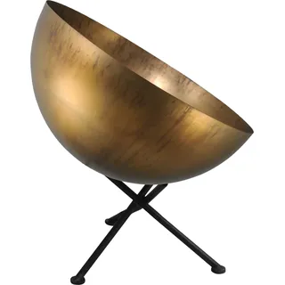 Tischleuchte in Messing Antik Handarbeit Dreibein Ø40cm H:44cm Schreibtischlampe