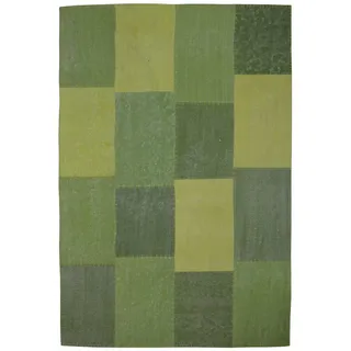 Kayoom Teppich »Lyrical 110« rechteckig 13 mm Höhe Handgefertigt, hochwertig verarbeitetes Unikat im Antik-Design, grün