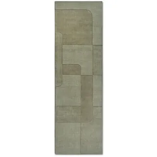 Villeroy & Boch Läufer , Grün , Textil , geometrisch , rechteckig , 80x250 cm , für Fußbodenheizung geeignet, in verschiedenen Größen erhältlich, pflegeleicht, strapazierfähig , Teppiche und Böden, Teppiche, Teppichläufer, Läufer