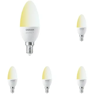 Osram Smart+ LED, ZigBee Lampe mit E14 Sockel, warmweiß bis tageslicht (2700K - 6500K), dimmbar, Direkt kompatibel mit Echo Plus und Echo Show (2. Gen.), Kompatibel mit Philips Hue Bridge