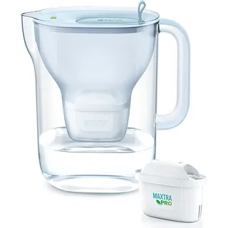 BRITA Style eco 2,4 L blaue Wasserfilter-Kanne + Maxtra PRO All-in-1-Kartusche - Blau
