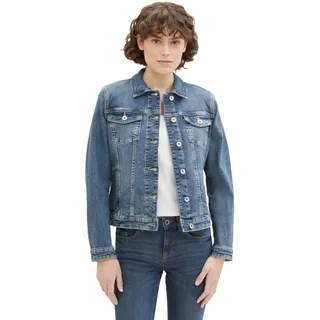 Tom Tailor Jeansjacke Used Dark Stone Blue Denim XS
