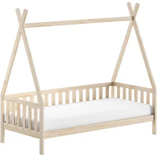 Vipack Massivholzbett 90 x 200 cm Beige
