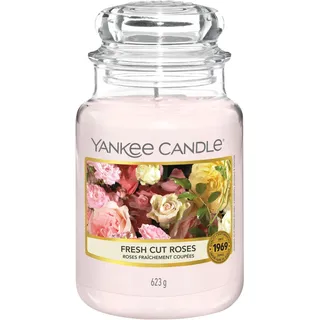Yankee Candle Fresh Cut Roses Duftkerze 623 g rosa