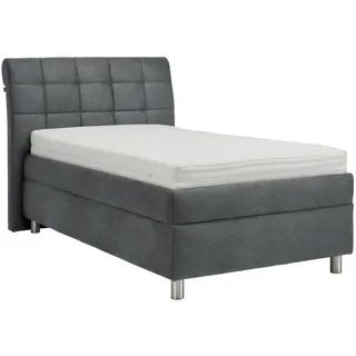 Esposa Polsterbett , Dunkelgrau , Textil , Birke , Schichtholz , H3 , Höhe ca. 19 cm , 100x200 cm , Über- und Sondergrößen erhältlich, Bezug abnehmbar/waschbar, Ober- und Unterseite versteppt, wendbar, atmungsaktiv,Über- und Sondergrößen erhältlich, Bettkasten, gepolstertes Kopfteil, Stoffauswahl, in verschiedenen Größen erhältlich,Federholzleisten verleimt, Federleisten mit Duokappen, verstellbar , Schlafzimmer, Betten, Polsterbetten