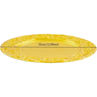 Teller-Set, Runddesign, 24-teilige Kollektion, Gold
