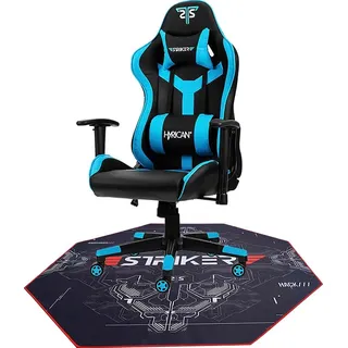 Hyrican Striker Gaming-Stuhl Copilot Gamingstuhl blau Bundle