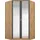Eckschrank Bremen 118 x 199 x 118 cm Braun