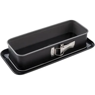 Dr. Oetker Back-Idee Rechteckige Springform mit Emaille-Servierboden 30 x 12 cm