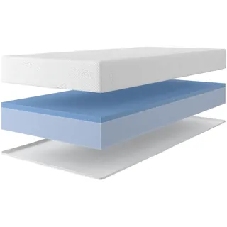 OTTO home Gelschaummatratze "Kniven, Matratze 90x200 cm, 140x200 cm & weitere Größen" 17 cm hoch 1 Stk. tlg. Matratze H2-H4, ergonomisch, allergiker geeignet (Hausstauballergiker), weiß, neutral