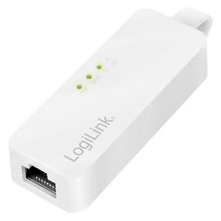 Logilink UA0144B Netzwerkkarte Ethernet Adapter (USB, 2.0), RJ45),