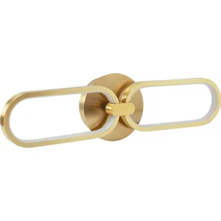 BELIANI LED Wandleuchte Gold Metall Warmweißes Licht Kettenform Außergewöhnliches Design Modern für Wohnzimmer Küche Bad Schlafzimmer Esszimmer Flur - Gold