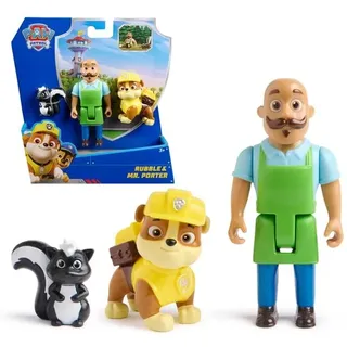 Paw Patrol Rubble & Mr Porter Figure Pack with Skunk
