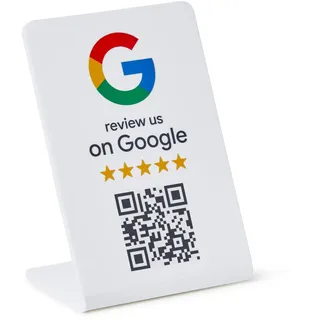 ProsperQR Google Review Stand – NFC & QR-Code, einfache Einrichtung, für alle Unternehmen (1er-Pack)