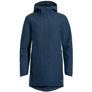 VAUDE Cyclist II gefütterter Parka für Damen – Gefütterter Wintermantel fürs Radfahren, wasserdichte & atmungsaktive Damen Winterjacke mit 2-Wege-Reißverschluss – ideal für den Winter