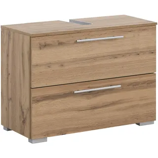 Schildmeyer Waschbeckenunterschrank Carlos 80,2 x 59,1 x 35 cm Eiche Landhaus Dekor