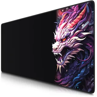 TITANWOLF - XXL Speed Gaming Mauspad 900 x 400mm - XXL Mousepad - Tischunterlage Large Size - verbessert Präzision und Geschwindigkeit - Colour Dragon #2