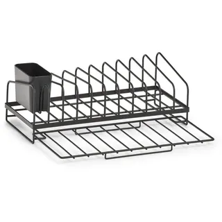 Zeller Present Geschirrständer, Industrial Design, Metall, schwarz,