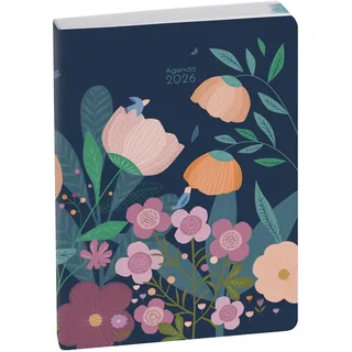 Exacompta 175122E Bürokalender EasyDay Journal 17 Mini Labo, 12 x 17 cm, Tageskalender Januar bis Dezember 2026