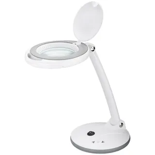 goobay LED-Stand-Lupenleuchte Weiß