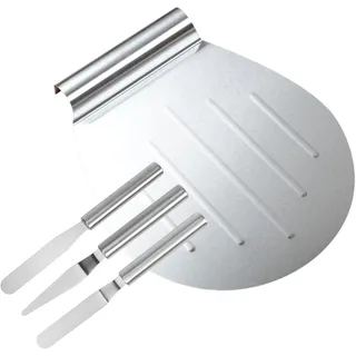 Aohyue Tortenheber Edelstahl, Kuchenheber mit Griff, Stabiler Tortenretter & Pizzaschieber, Spülmaschinengeeignet, Ideal für Tortentransfer & Tortenunterlage, 32,5 cm, Silber