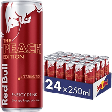 Red Bull 074255 Peach Edition, Energy Drink, 24 x 0.25 L