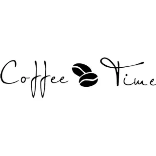 CoffeeTime Wandtattoo, Motiv: Kaffee, englischer Schriftzug, Vinyl, abnehmbar, für Schlafzimmer, Wohnzimmer, Büro, Zuhause, Fenster, Tür