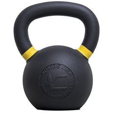 Xenios USA Hartbeschichtete Gusseisen Kettlebell 16 kg, Schwarz, PSCIKBLH16