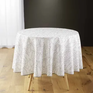 Douceur d'Intérieur, Tischdecke, rund, Durchmesser 180 cm, Solea, Polyester, Bedruckt