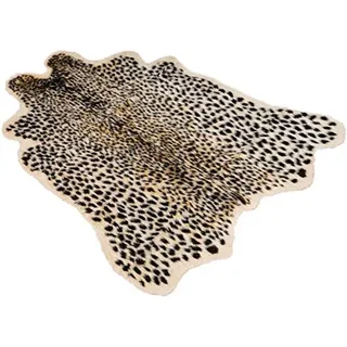 Centeraly Leoparden Druck Teppich, Künstlich Fell Simulation Tier Aufdruck, Rutschfest für Heim, Büro, Wohnzimmer, Schlafzimmer