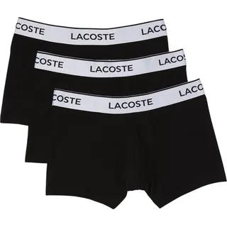 Lacoste Trunk Herren-Trunks mit Logobund im 3 Pack - Schwarz