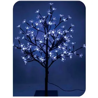 3D-Baum mit geradem Stamm, 60 cm, 120 Blaue LEDs, IP44, ideal für Weihnachtsdekorationen und Festliche Veranstaltungen.