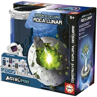 Educa - Mission zum Mond; Mondfelsen, Entdecken Sie eine verlorene außerirdische Zivilisation durch Ausgrabung des mysteriösen Mondfelsens; Montiere den Würfel und entschlüsselt versteckte