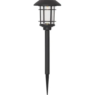 star trading deutschland gmbh Solarleuchte Edelstahl/Kunststoff 34,0 cm 3 Stück schwarz