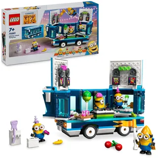 LEGO Despicable Me Minions’ Music Party Bus, Creative Building Toy for 7 Plus Year Old Kids, Boys & Girls, Includes Gus, Mel, Dave and Phil Figures, Creative Birthday Gift Idea 75581