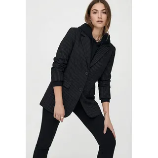 Only Longblazer »ONLREINA L/S PINSTRIPE BLAZER TLR NOOS« mit Nadelstreifen, schwarz