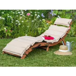 Merxx Ipanema Sonnenliege 178 x 54 x 70 cm Grün/Beige