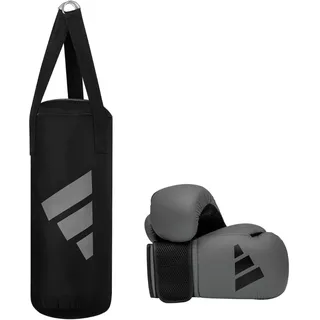 adidas Youth Boxing Kit 03 Grey/Black 8oz