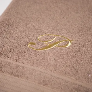 Caleffi Badetuch Bestickt Kaffee aus Baumwolle - 78376