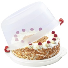 Bild von Bake&Go, Kuchentransportbox Ø Go Kunststoff, rund, 19 cm, lebensmittelecht, Tragegriff, Backen, Kuchentransportboxen