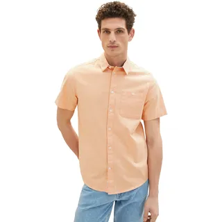 TOM TAILOR Herren 1034892 Hemd, 31200 - Washed Orange Chambray, 3XL