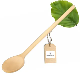 HOFMEISTER® Kochlöffel Holz 60 cm - Rührlöffel aus Buche, keine Kratzer in beschichteten Töpfen - hitzebeständig und formstabil, handgefertigt in der EU (rund, 1 Stück)