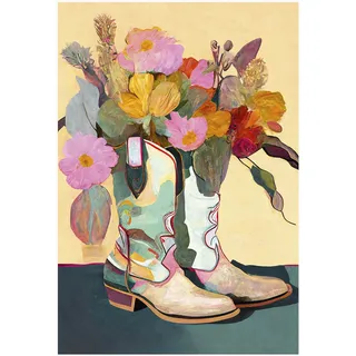 Reinders! Bilderrahmen Flower Boots Holz bunt 50x70 cm