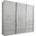 Schwebetürenschrank Malibu 250 x 236 x 67 cm Weiß