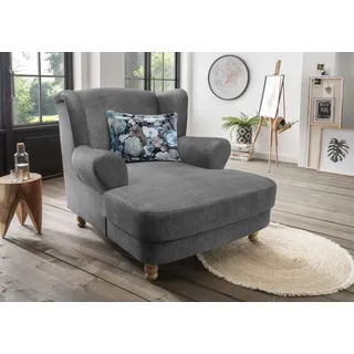 Home Affaire Loveseat Tassilo Polyester 121 x 107 x 147 cm Schwarz