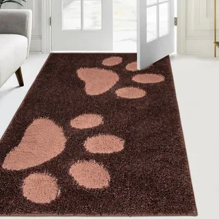 FCSDETAIL Schmutzfangmatte waschbar 84 x 150 cm, Fußmatte Innen, absorbierend Fussmatte, rutschfeste Sauberlaufmatte, wasserdicht Teppich für Hund, Eingang, nasse Pfoten